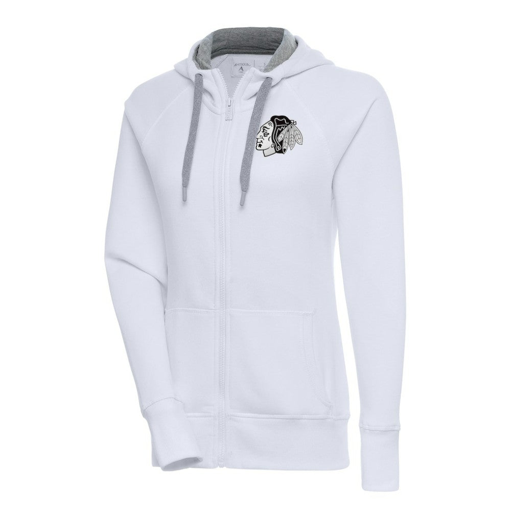 Chicago Blackhawks Antigua Women's Metallic Logo Victory Full-Zip Hoodie -  NHL Hoodies