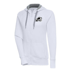 Colorado Avalanche Antigua Women's Metallic Logo Victory Full-Zip Hoodie -  NHL Hoodies
