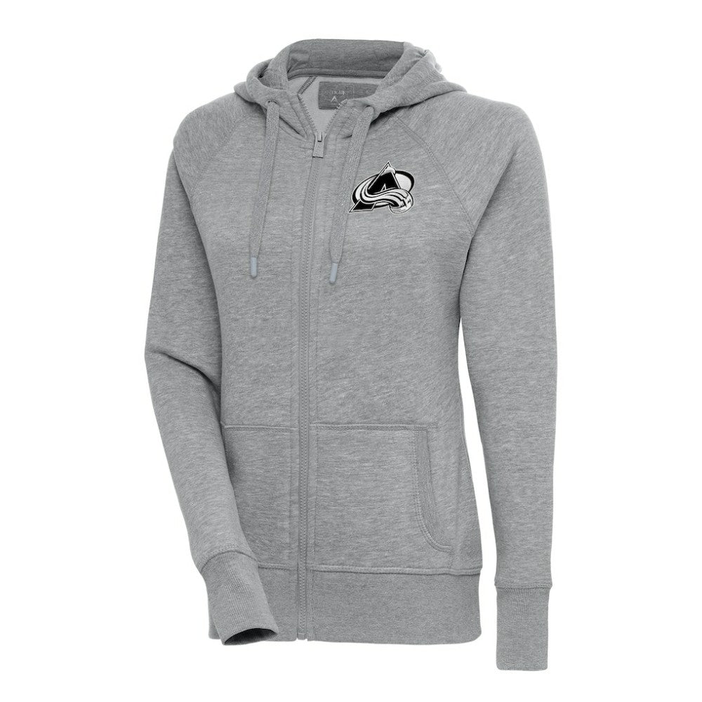 Colorado Avalanche Antigua Women's Metallic Logo Victory Full-Zip Hoodie -  NHL Hoodies