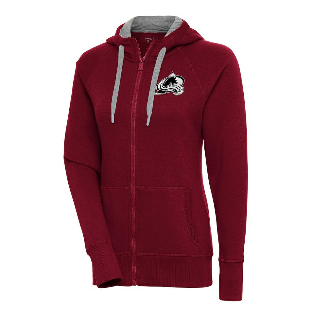 Colorado Avalanche Antigua Women's Metallic Logo Victory Full-Zip Hoodie -  NHL Hoodies
