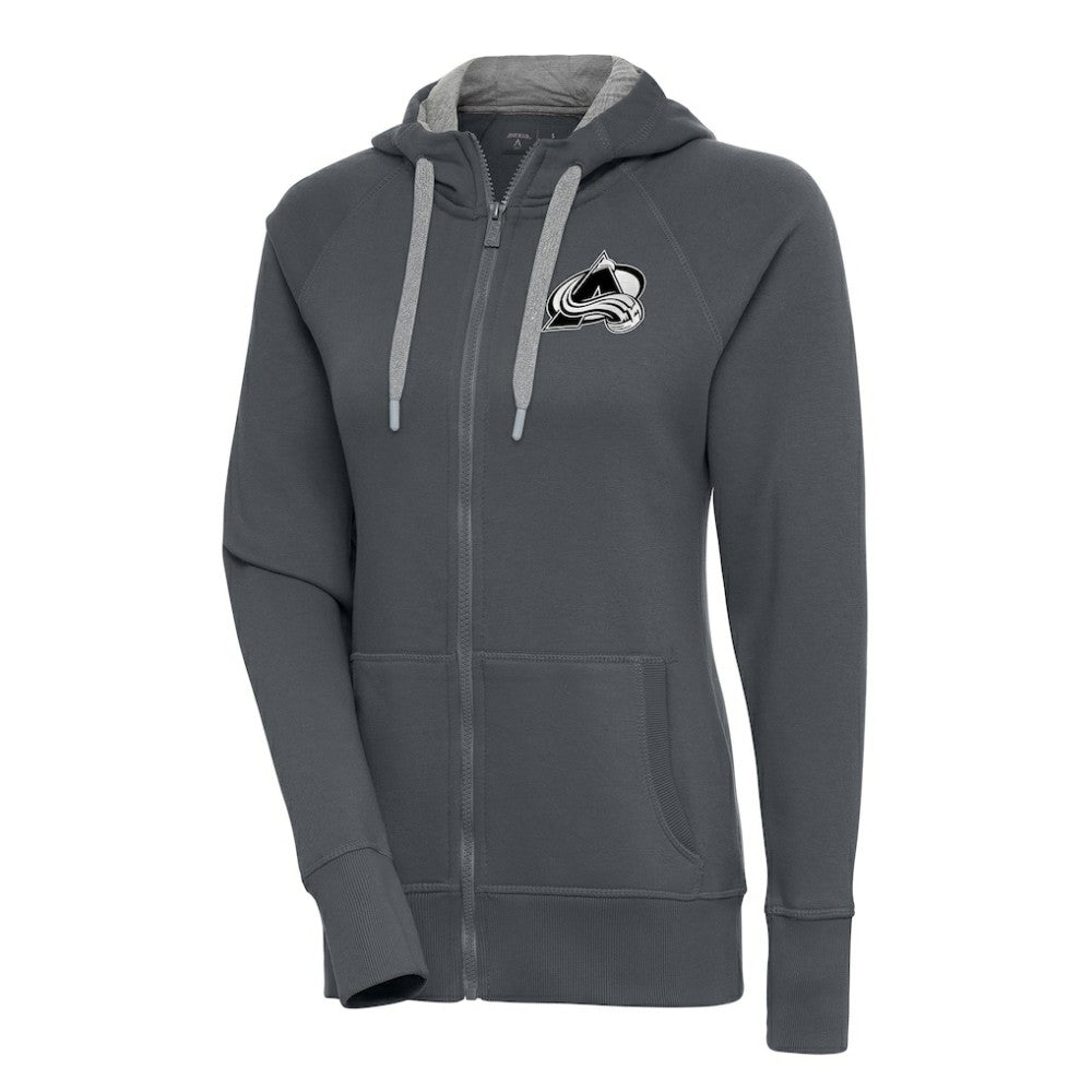 Colorado Avalanche Antigua Women's Metallic Logo Victory Full-Zip Hoodie -  NHL Hoodies
