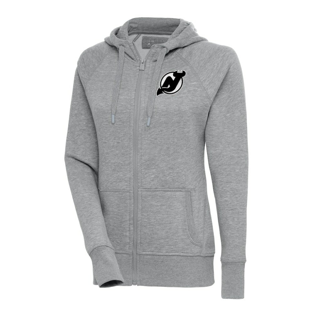 New Jersey Devils Antigua Women's Metallic Logo Victory Full-Zip Hoodie -  NHL Jerseys