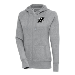 New Jersey Devils Antigua Women's Metallic Logo Victory Full-Zip Hoodie -  NHL Jerseys