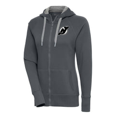 New Jersey Devils Antigua Women's Metallic Logo Victory Full-Zip Hoodie -  NHL Jerseys