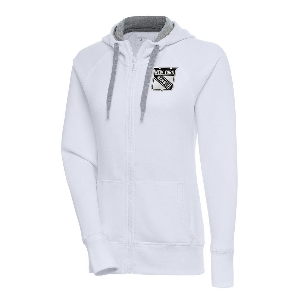New York Rangers Antigua Women's Metallic Logo Victory Full-Zip Hoodie -  NHL Hoodies