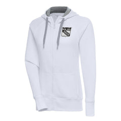 New York Rangers Antigua Women's Metallic Logo Victory Full-Zip Hoodie -  NHL Hoodies