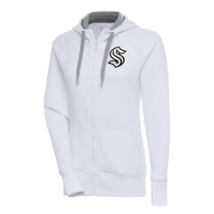 Seattle Kraken Antigua Women's Metallic Logo Victory Full-Zip Hoodie -  NHL Hoodies
