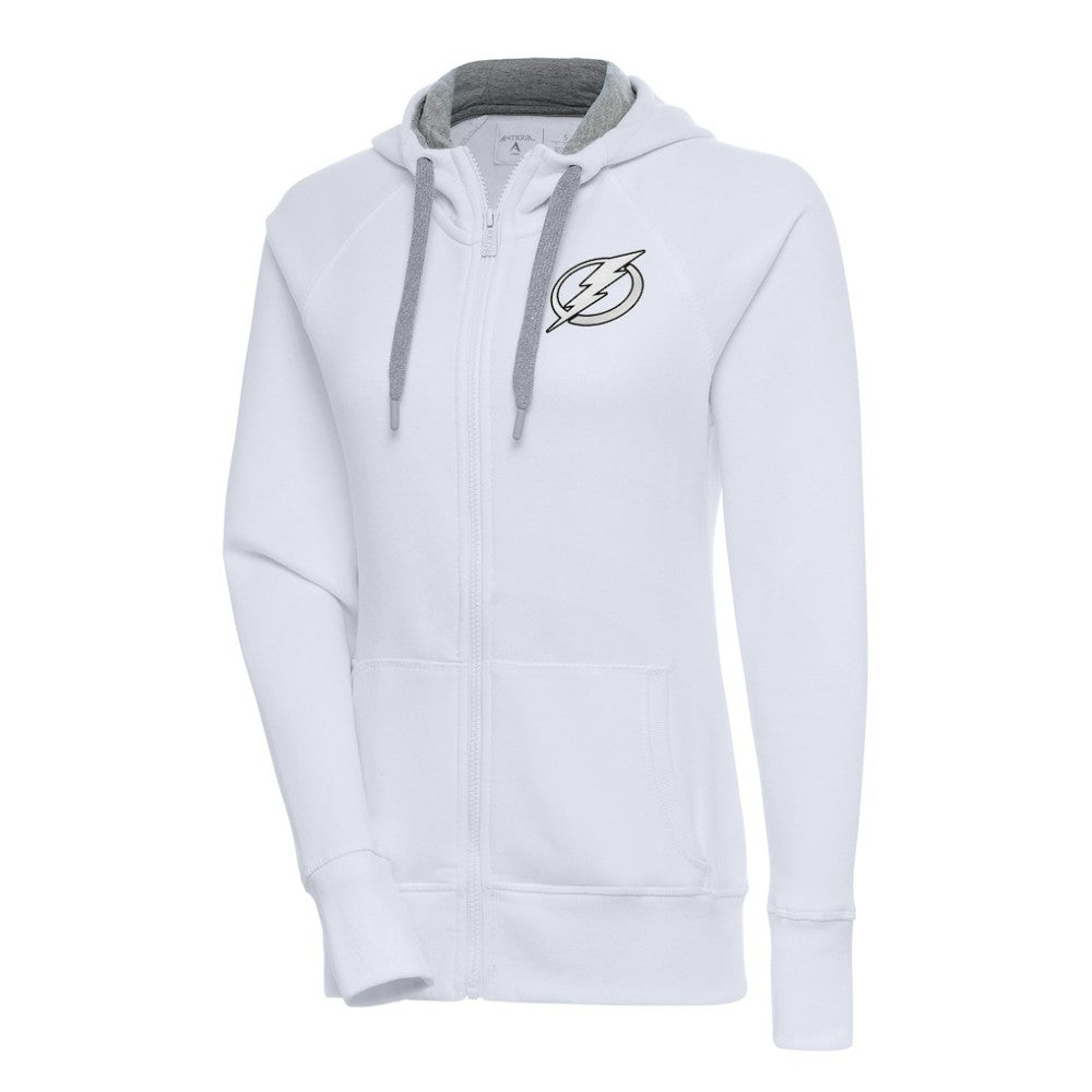 Tampa Bay Lightning Antigua Women's Metallic Logo Victory Full-Zip Hoodie -  NHL Hoodies