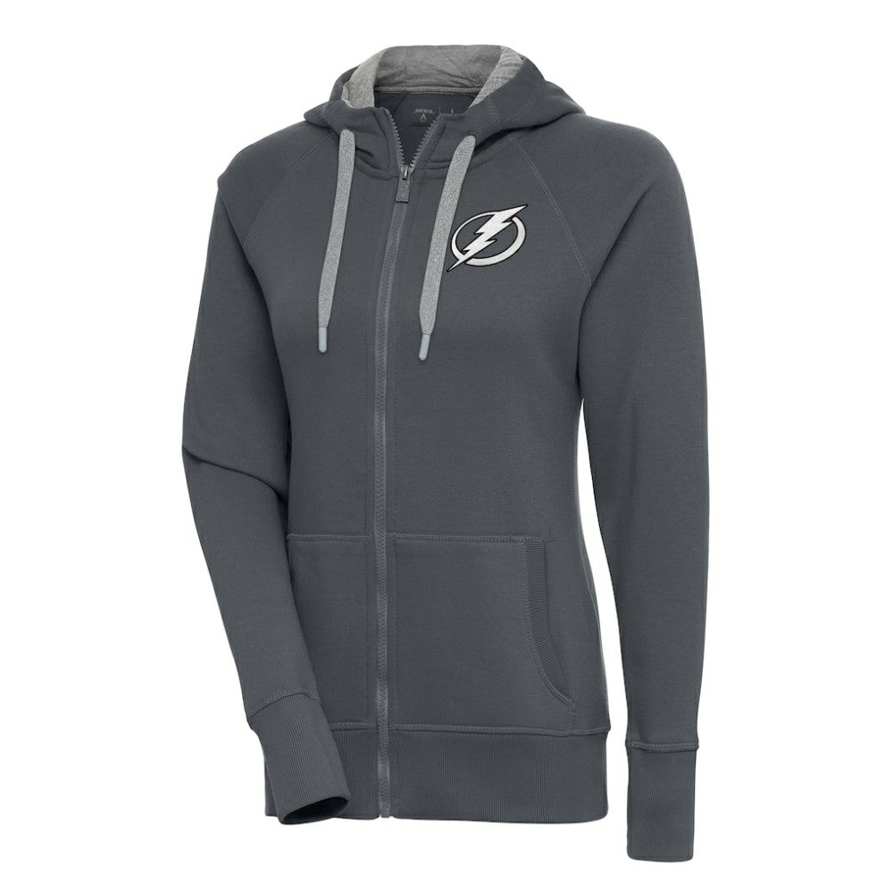 Tampa Bay Lightning Antigua Women's Metallic Logo Victory Full-Zip Hoodie -  NHL Hoodies