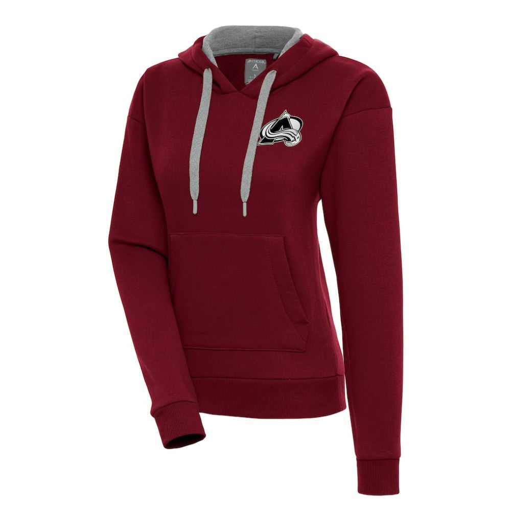 Colorado Avalanche Antigua Women's Metallic Logo Victory Pullover Hoodie -  NHL Hoodies