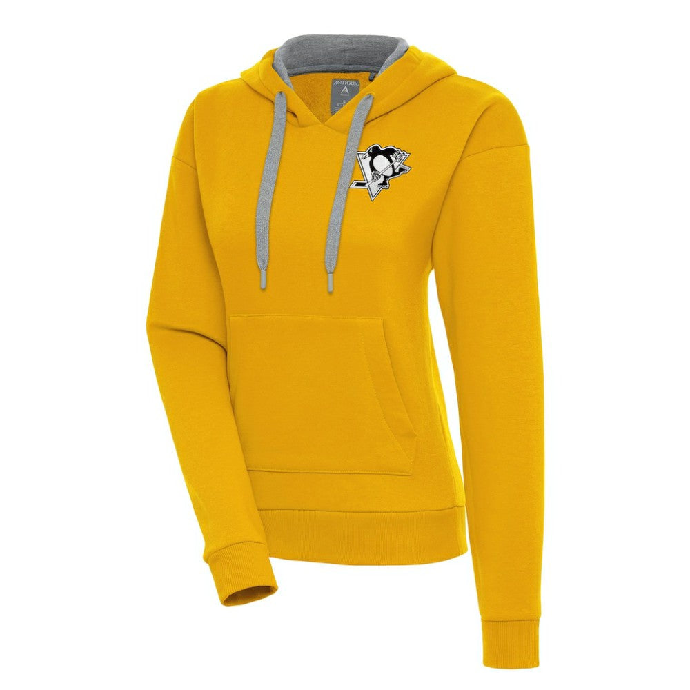 Pittsburgh Penguins Antigua Women's Metallic Logo Victory Pullover Hoodie -  NHL Hoodies