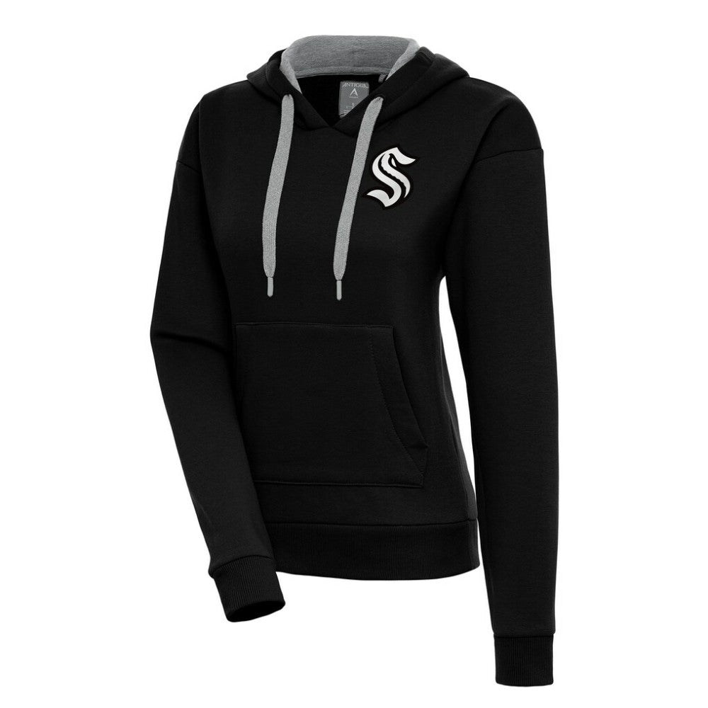 Seattle Kraken Antigua Women's Metallic Logo Victory Pullover Hoodie -  NHL Hoodies