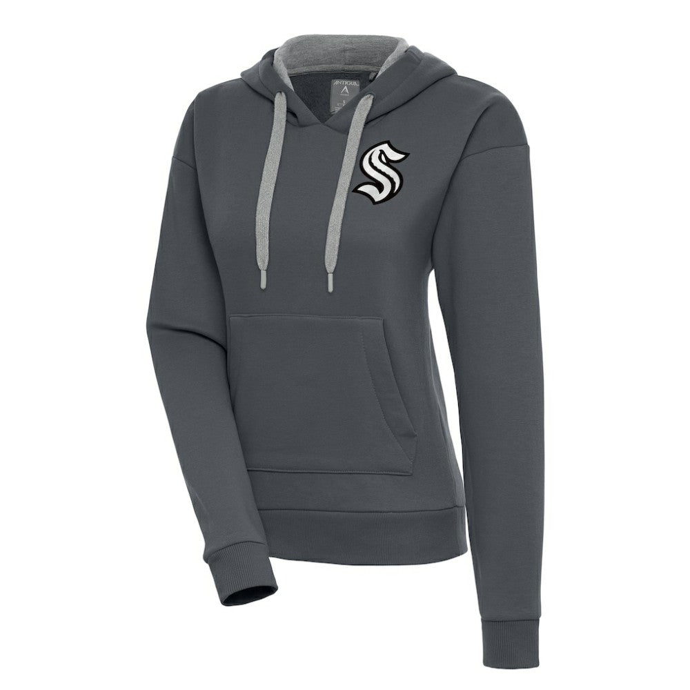 Seattle Kraken Antigua Women's Metallic Logo Victory Pullover Hoodie -  NHL Hoodies