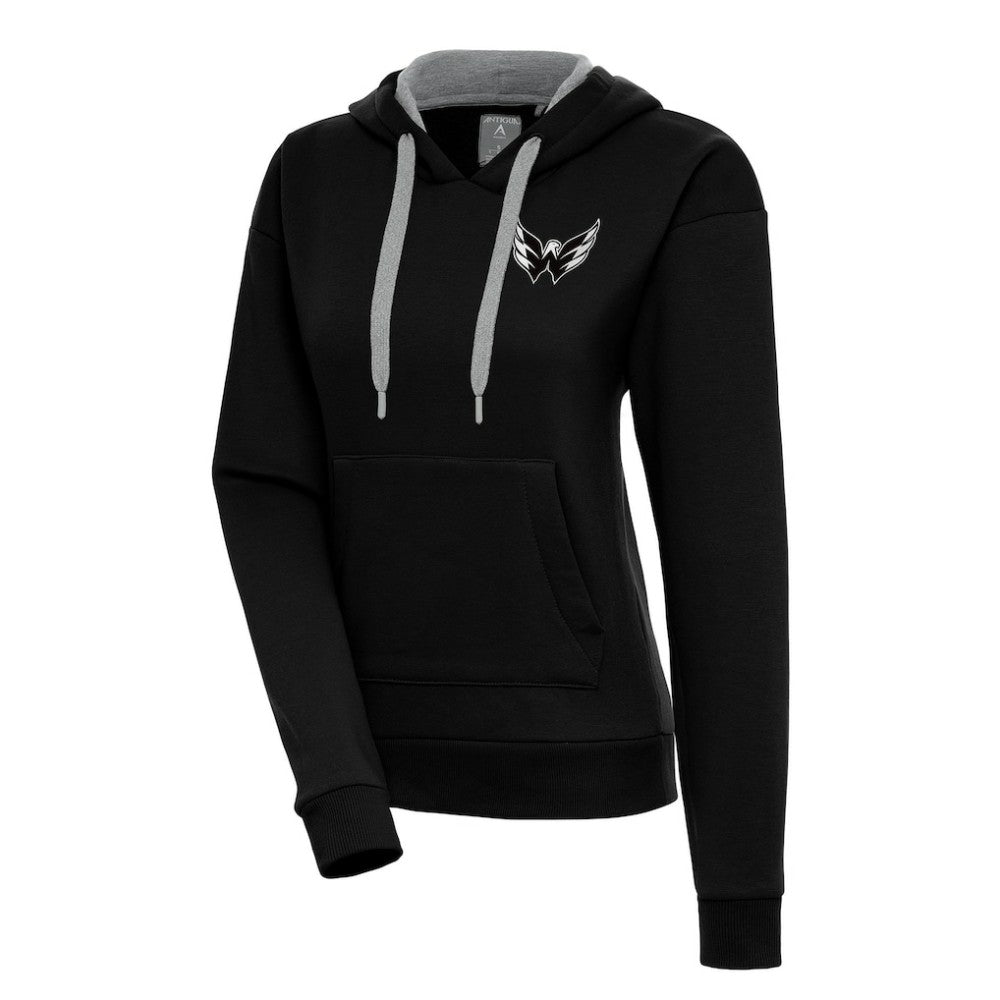 Washington Capitals Antigua Women's Metallic Logo Victory Pullover Hoodie -  NHL Hoodies