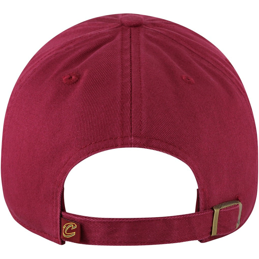 Wine Cleveland Cavaliers '47 Core Wordmark Clean Up Adjustable Hat sale | NBA