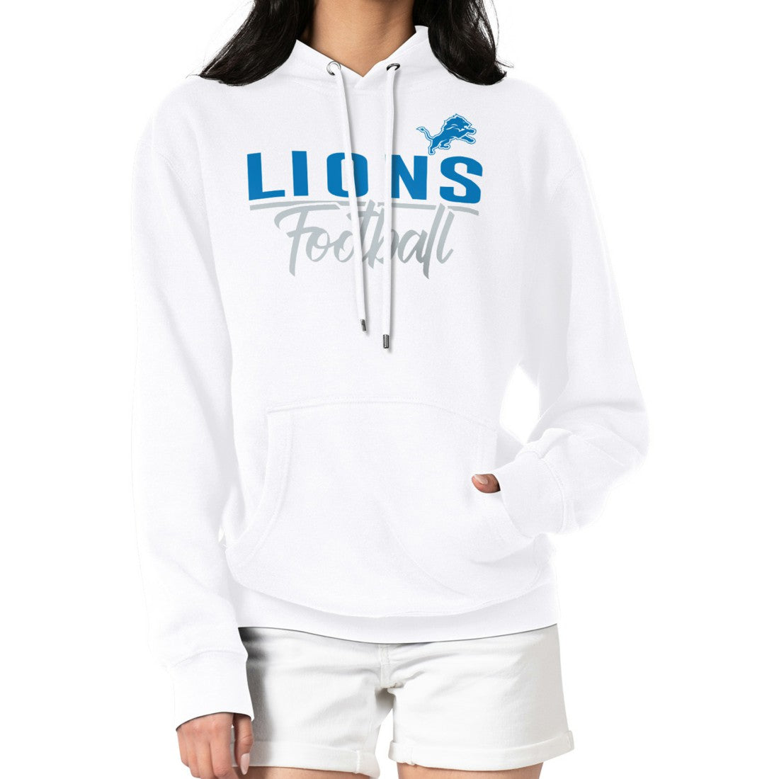 Detroit Lions G-III 4Her by Carl Banks Women's Graphic Fleece Pullover Hoodie | NFL New