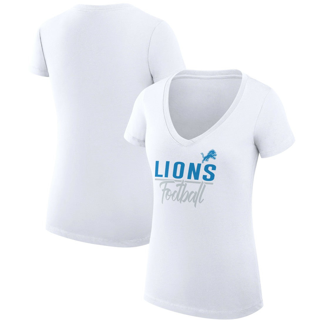Detroit Lions G-III 4Her by Carl Banks Women's V-Neck Fitted T-Shirt | NFL Online