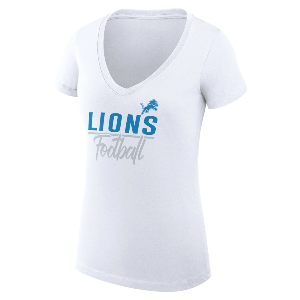 Detroit Lions G-III 4Her by Carl Banks Women's V-Neck Fitted T-Shirt | NFL Online