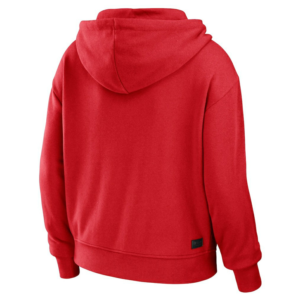 Red Chicago Bulls WEAR by Erin Andrews Women's Color-Block Full-Zip Hoodie | NBA