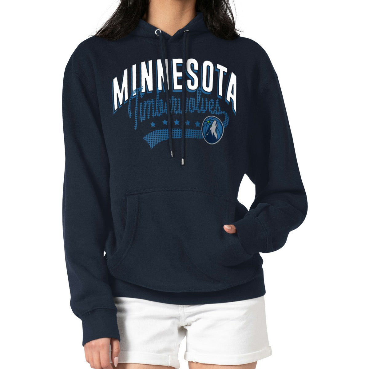 Navy Minnesota Timberwolves G-III 4Her by Carl Banks Women's Filigree Logo Pullover Hoodie - Navy online | NBA