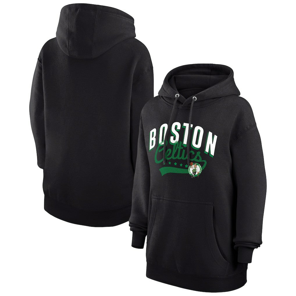 Black Boston Celtics G-III 4Her by Carl Banks Women's Filigree Logo Pullover Hoodie - Black shop | NBA