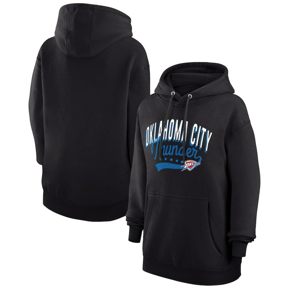 Black Oklahoma City Thunder G-III 4Her by Carl Banks Women's Filigree Logo Pullover Hoodie - Black discount | NBA