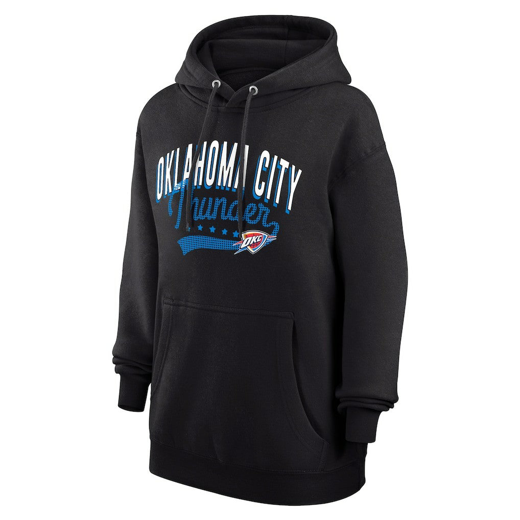 Black Oklahoma City Thunder G-III 4Her by Carl Banks Women's Filigree Logo Pullover Hoodie - Black discount | NBA