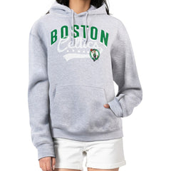 Heather Gray Boston Celtics G-III 4Her by Carl Banks Women's Filigree Logo Pullover Hoodie - Heather Gray cheap | NBA