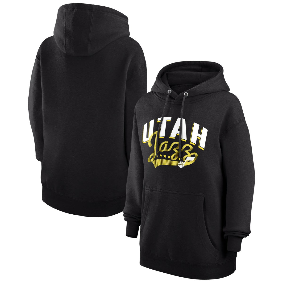 Utah Jazz G-III 4Her by Carl Banks Women's Filigree Logo Pullover Hoodie - Black shop | NBA