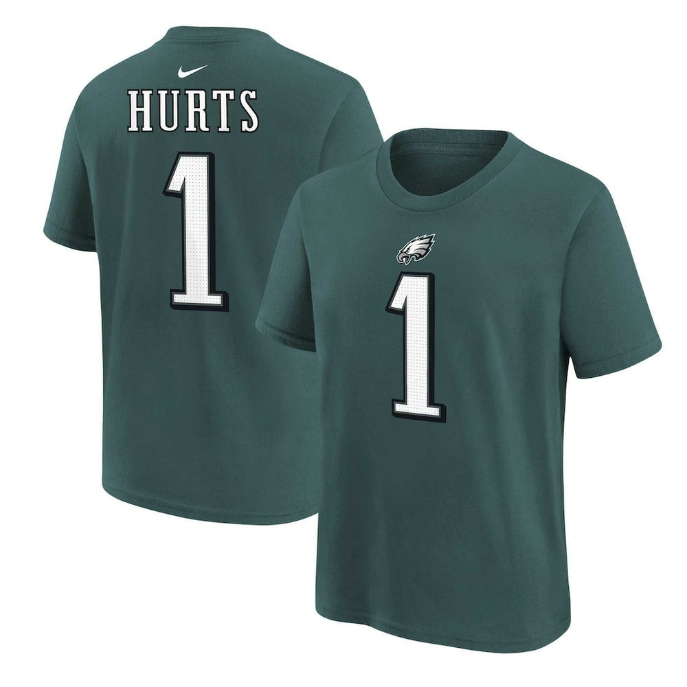 Philadelphia Eagles Jalen Hurts  Youth Player Name & Number T-Shirt | NFL Near me