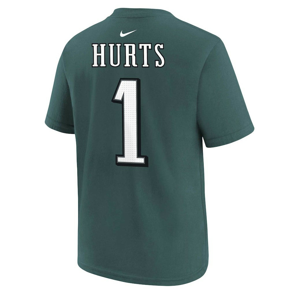 Philadelphia Eagles Jalen Hurts  Youth Player Name & Number T-Shirt | NFL Near me