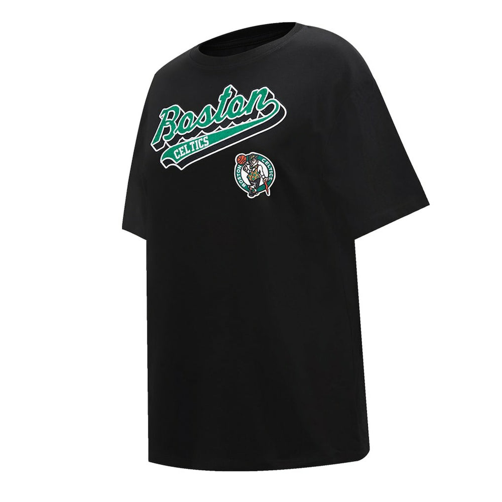 Black Boston Celtics Pro Standard Women's Script Boyfriend T-Shirt | NBA