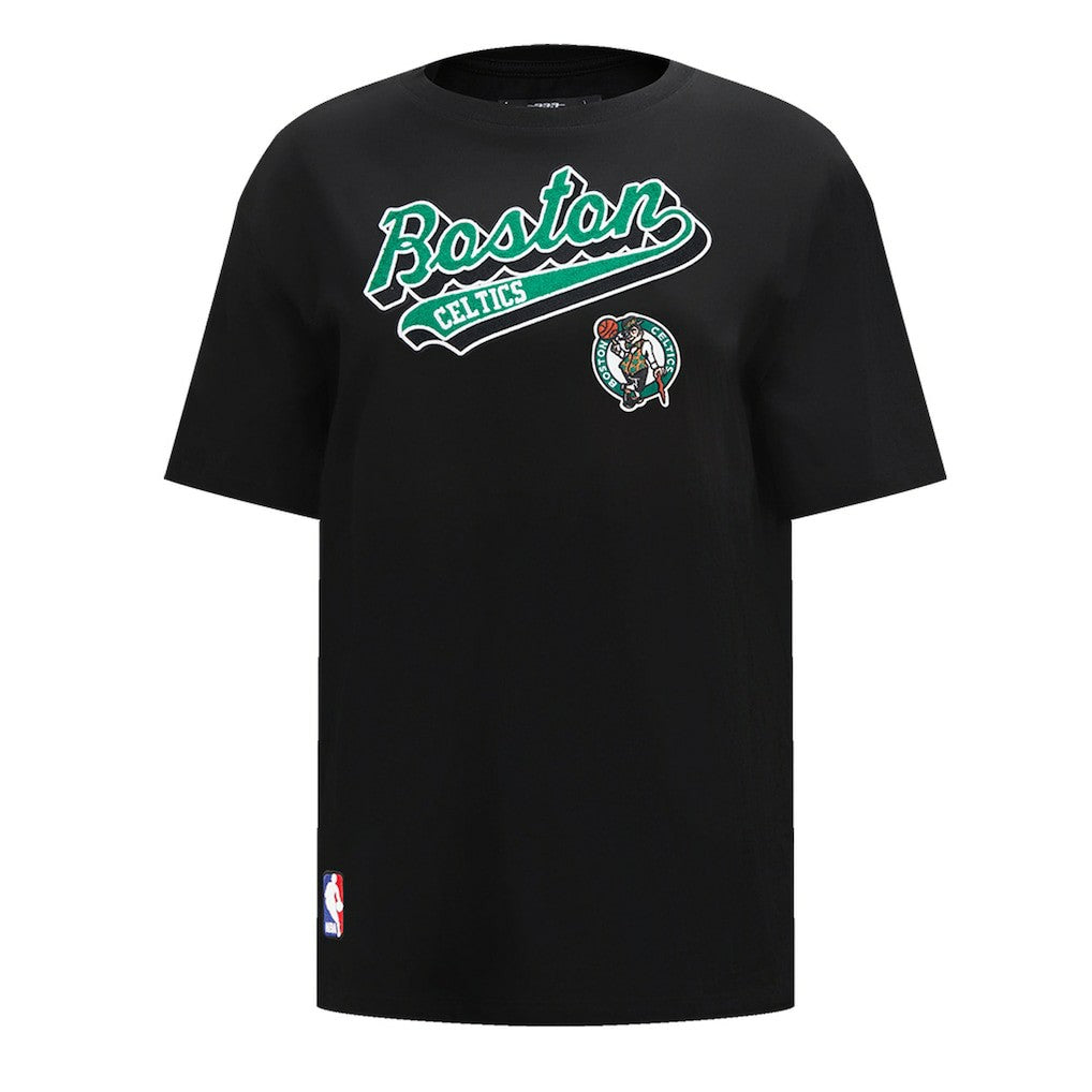 Black Boston Celtics Pro Standard Women's Script Boyfriend T-Shirt | NBA