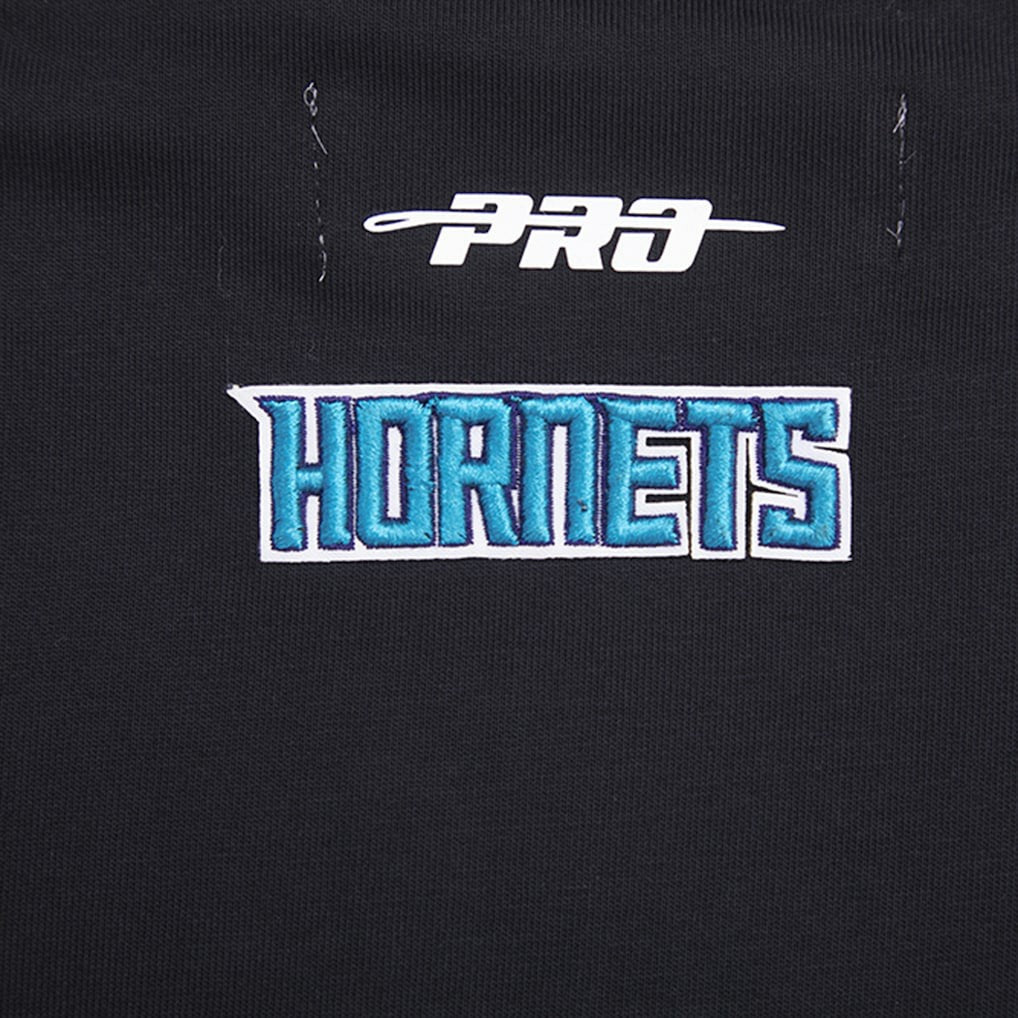 Black Charlotte Hornets Pro Standard Women's Script Boyfriend T-Shirt | NBA