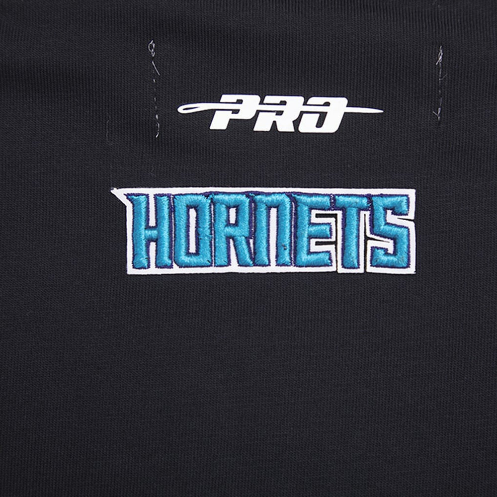 Black Charlotte Hornets Pro Standard Women's Script Boyfriend T-Shirt | NBA