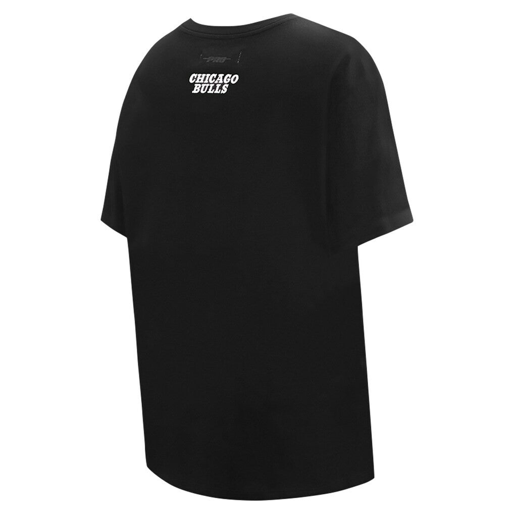 Black Chicago Bulls Pro Standard Women's Script Boyfriend T-Shirt sale | NBA