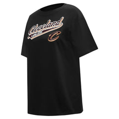 Black Cleveland Cavaliers Pro Standard Women's Script Boyfriend T-Shirt sale | NBA