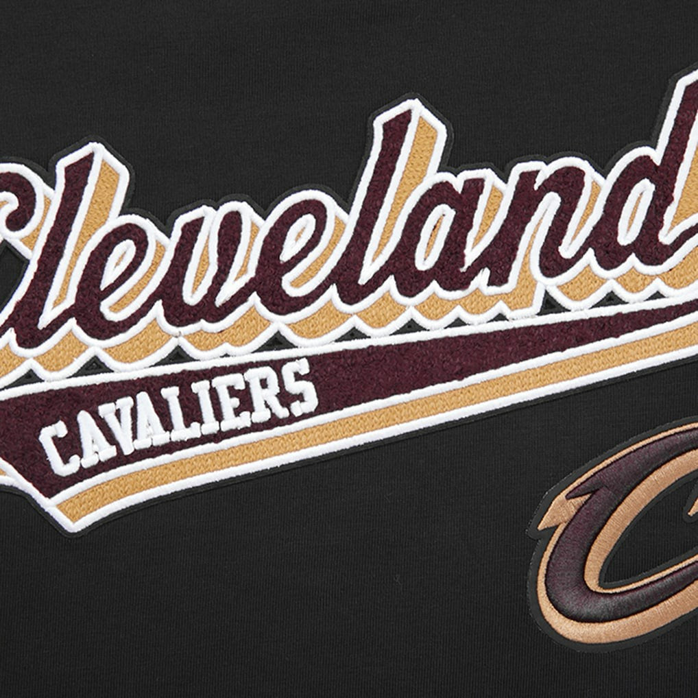 Black Cleveland Cavaliers Pro Standard Women's Script Boyfriend T-Shirt sale | NBA
