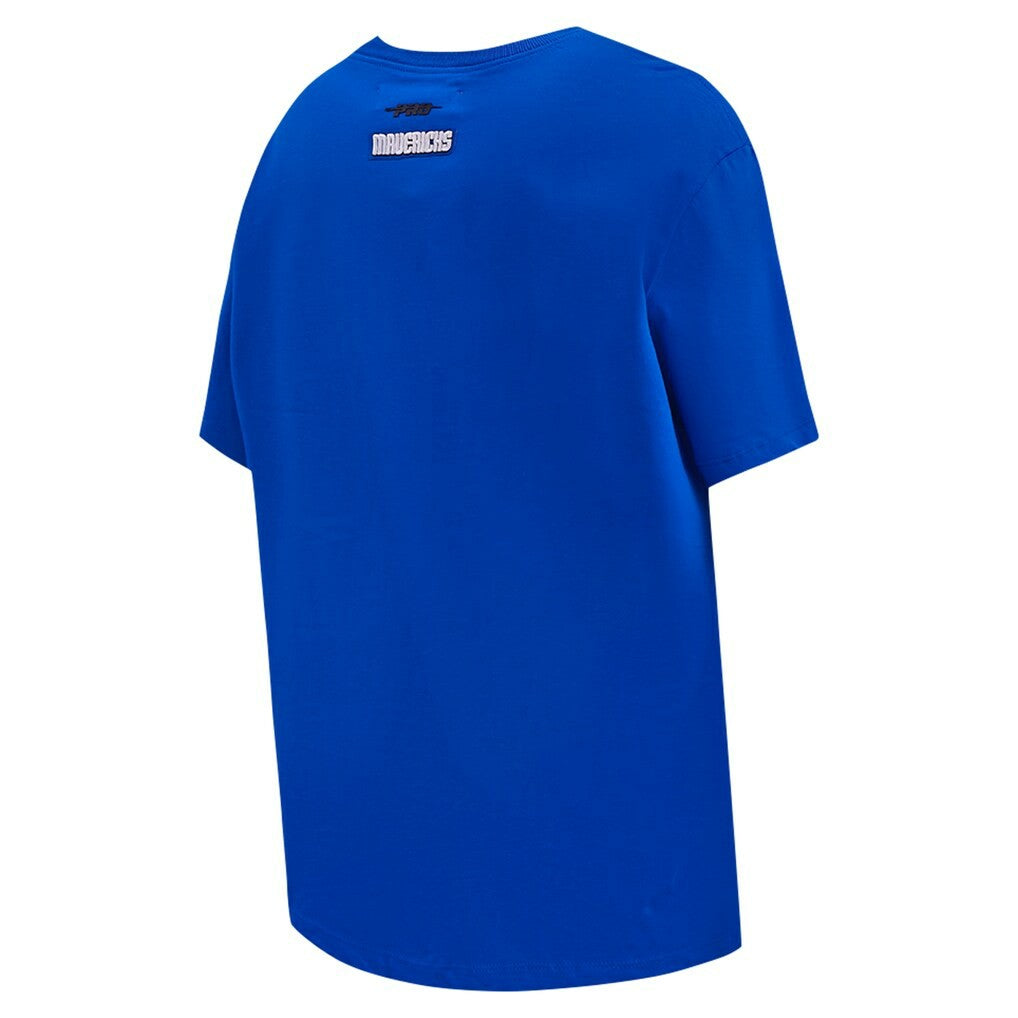 Royal Dallas Mavericks Pro Standard Women's Script Boyfriend T-Shirt sale | NBA