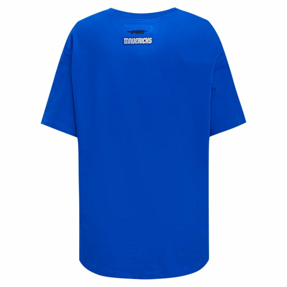 Royal Dallas Mavericks Pro Standard Women's Script Boyfriend T-Shirt sale | NBA