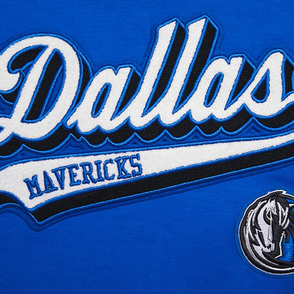 Royal Dallas Mavericks Pro Standard Women's Script Boyfriend T-Shirt sale | NBA