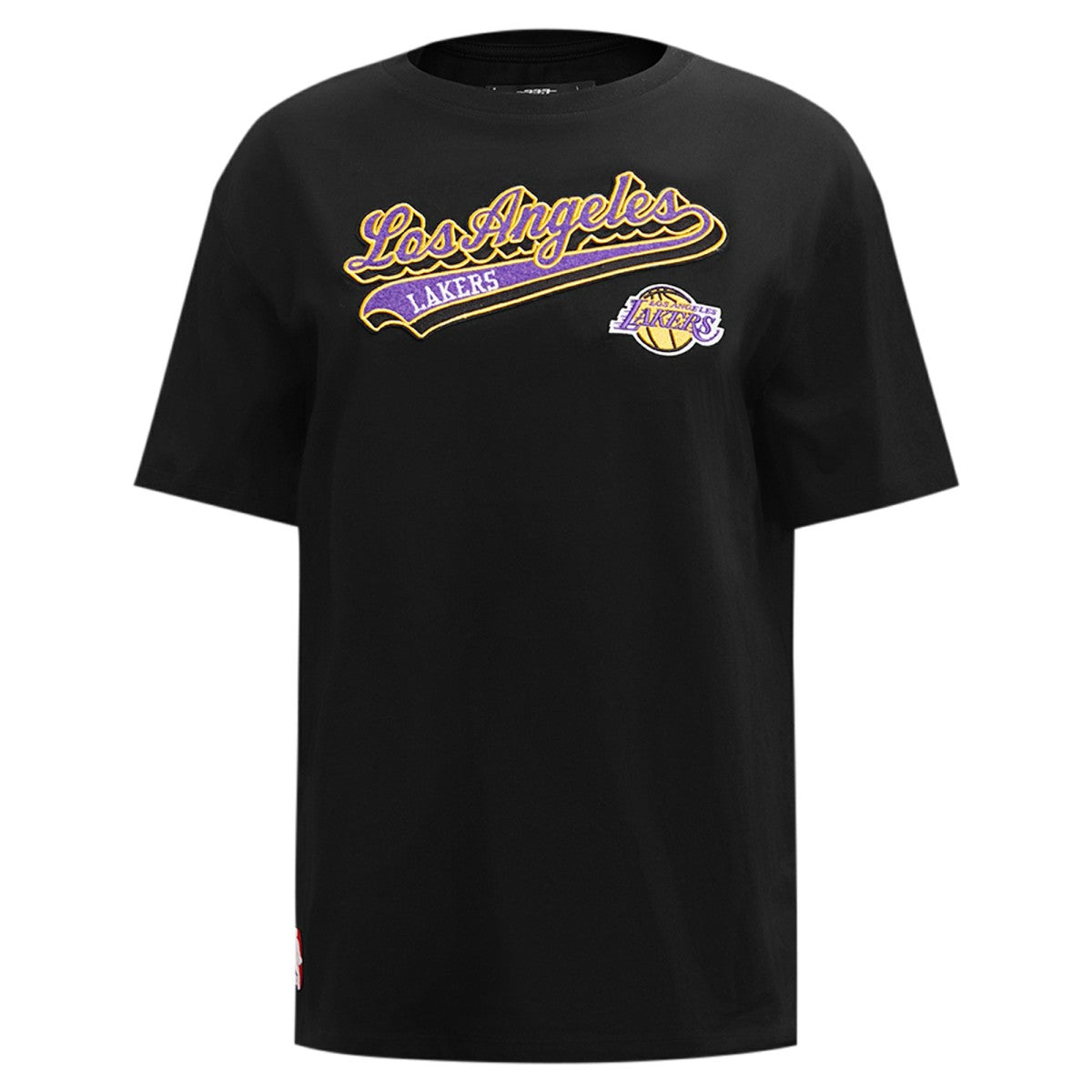 Black Los Angeles Lakers Pro Standard Women's Script Boyfriend T-Shirt | NBA