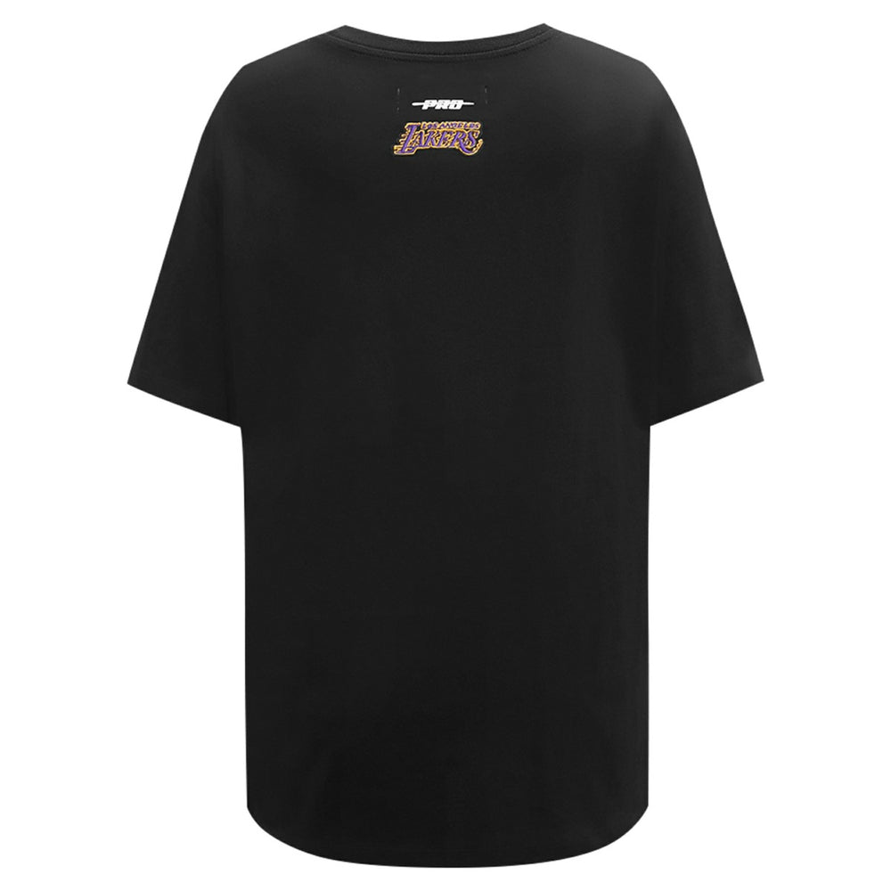 Black Los Angeles Lakers Pro Standard Women's Script Boyfriend T-Shirt | NBA