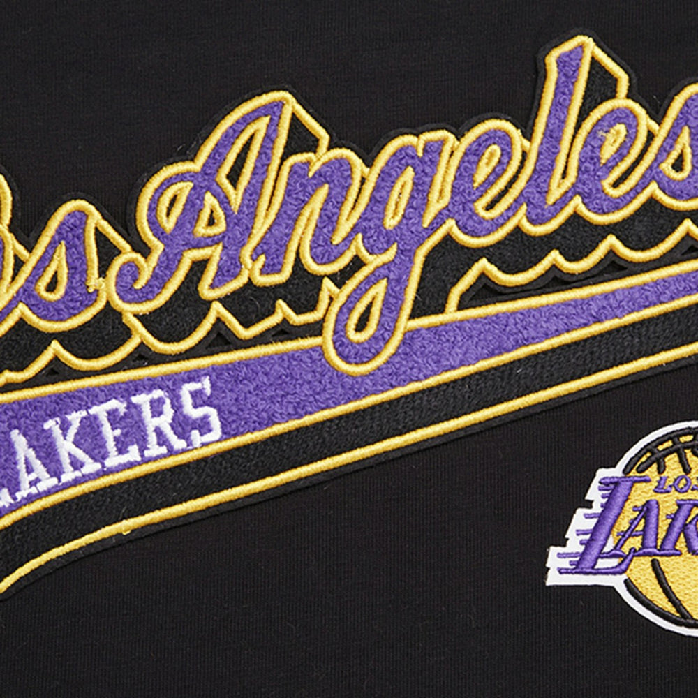 Black Los Angeles Lakers Pro Standard Women's Script Boyfriend T-Shirt | NBA