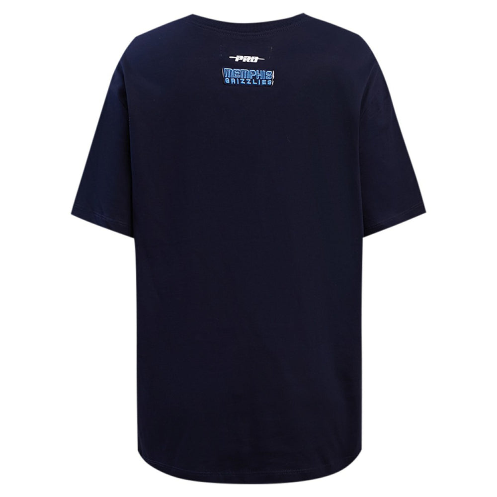 Navy Memphis Grizzlies Pro Standard Women's Script Boyfriend T-Shirt | NBA