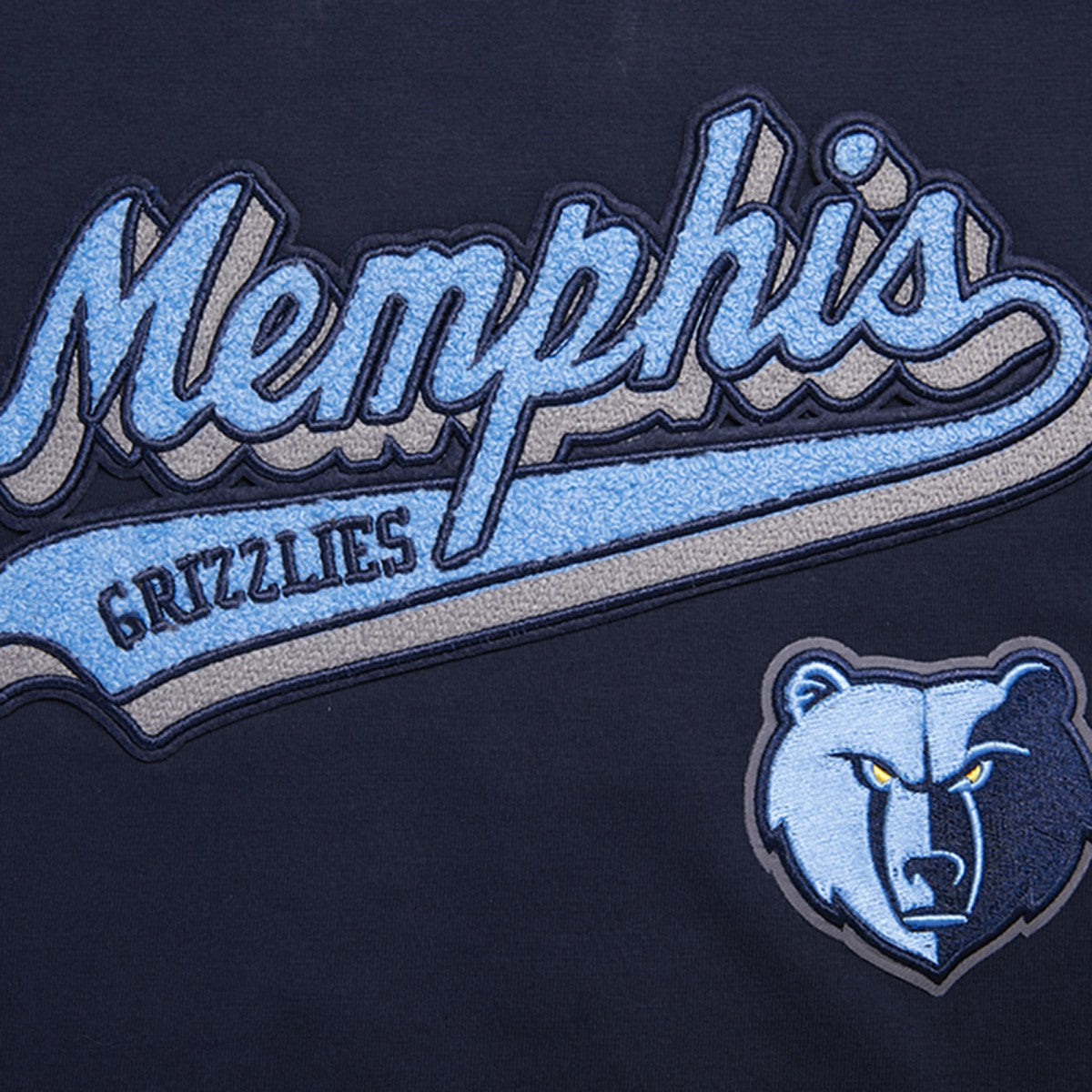 Navy Memphis Grizzlies Pro Standard Women's Script Boyfriend T-Shirt | NBA