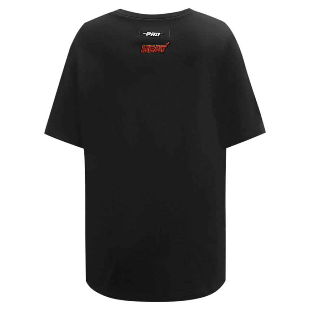 Black Miami Heat Pro Standard Women's Script Boyfriend T-Shirt | NBA