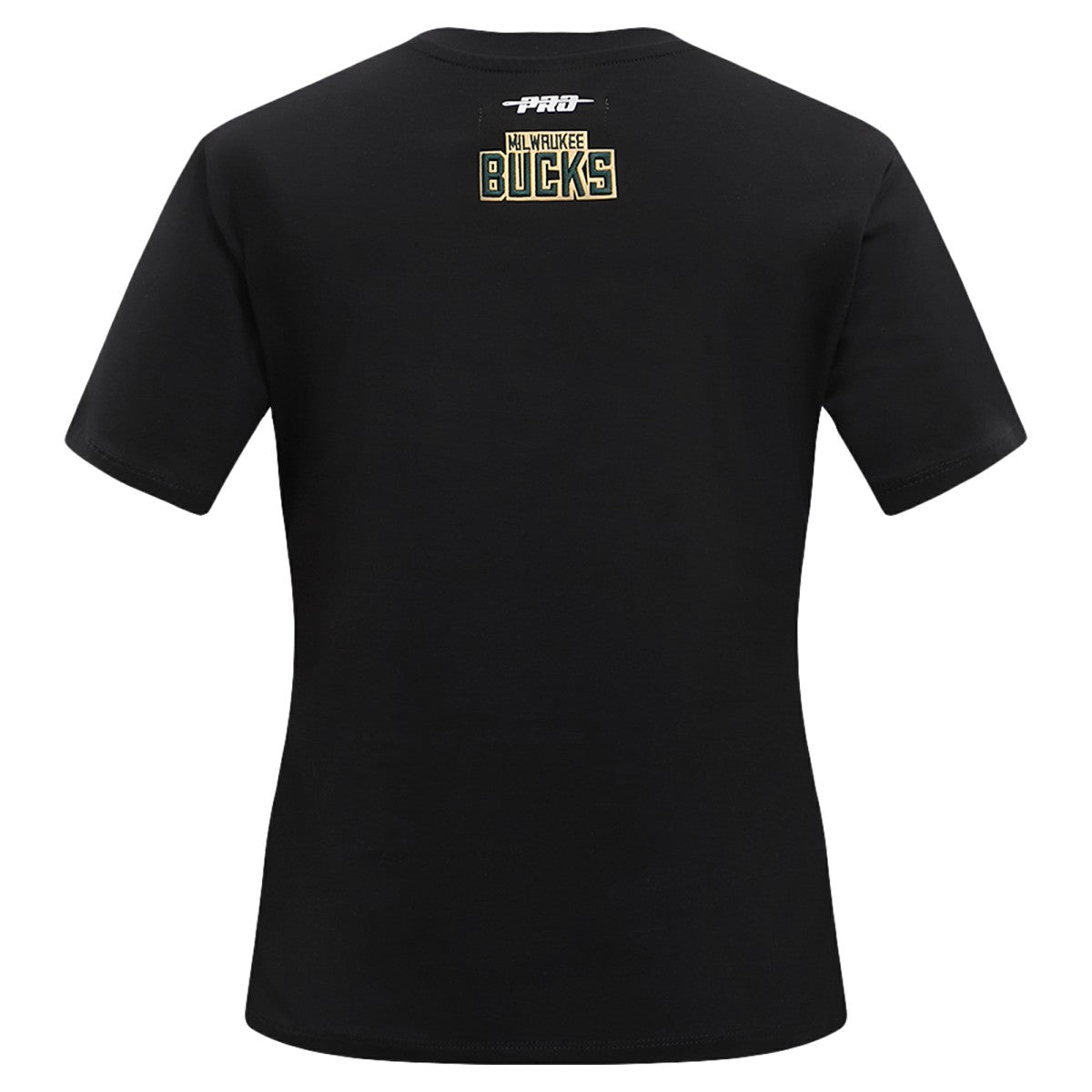 Black Milwaukee Bucks Pro Standard Women's Script Boyfriend T-Shirt | NBA