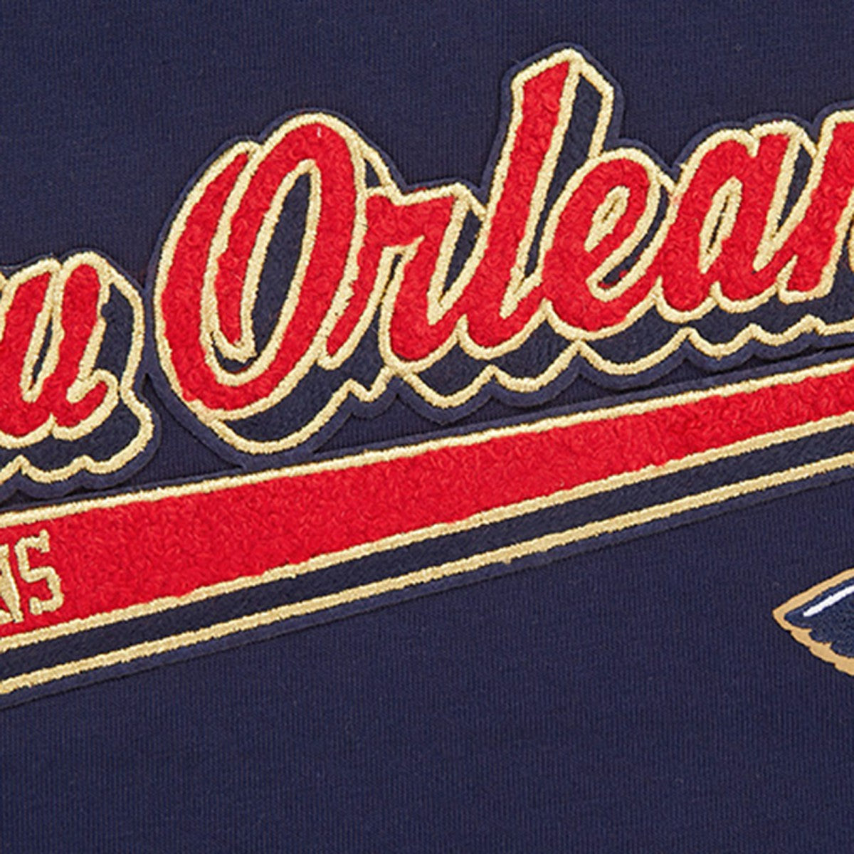 Navy New Orleans Pelicans Pro Standard Women's Script Boyfriend T-Shirt | NBA
