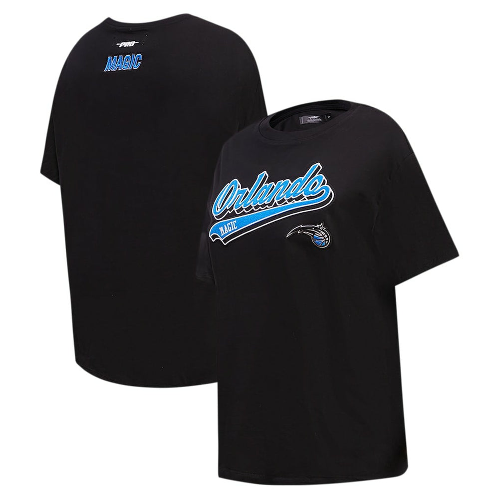 Black Orlando Magic Pro Standard Women's Script Boyfriend T-Shirt | NBA